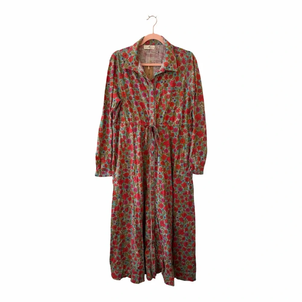 Natural Life Long Sleeve Floral Dress - Picture 1 of 5